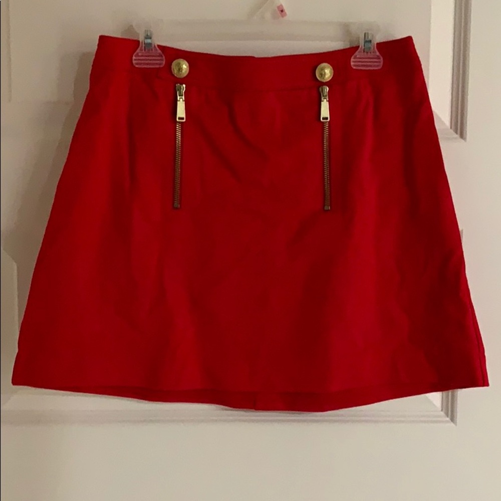 NWT! Sexy red mini skirt! W/Inner shell lining.